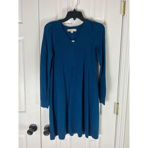 NWT Loft Womens Teal Sweater Dress Size XS